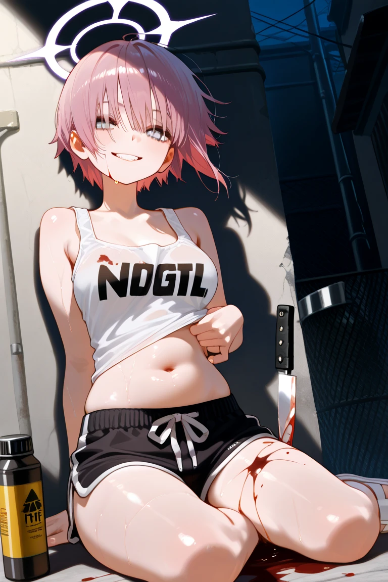 seesucker shirt no panty show pussy