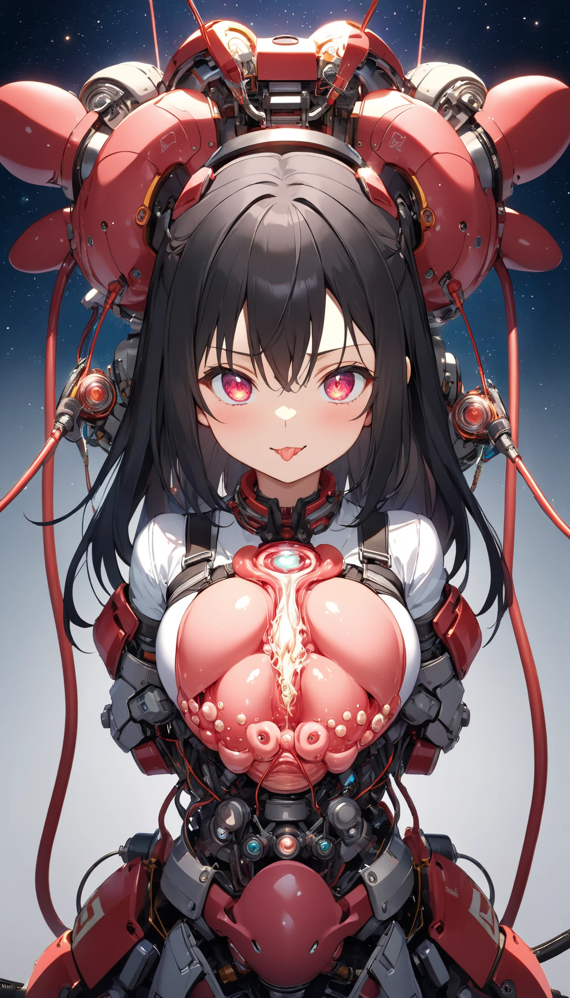 nsfw, ((Best picture quality)), ((Masterpiece)), ((Best picture quality:1.2,) ((Reimu Hakurei, mechanical_restraints, milking, 1)), ((futanari, cum)), covered with semen, ahegao, (((vulgarity)))), female ,(parted lips:1.3),(half open eyes:1.4),(feeling weak:1.5)