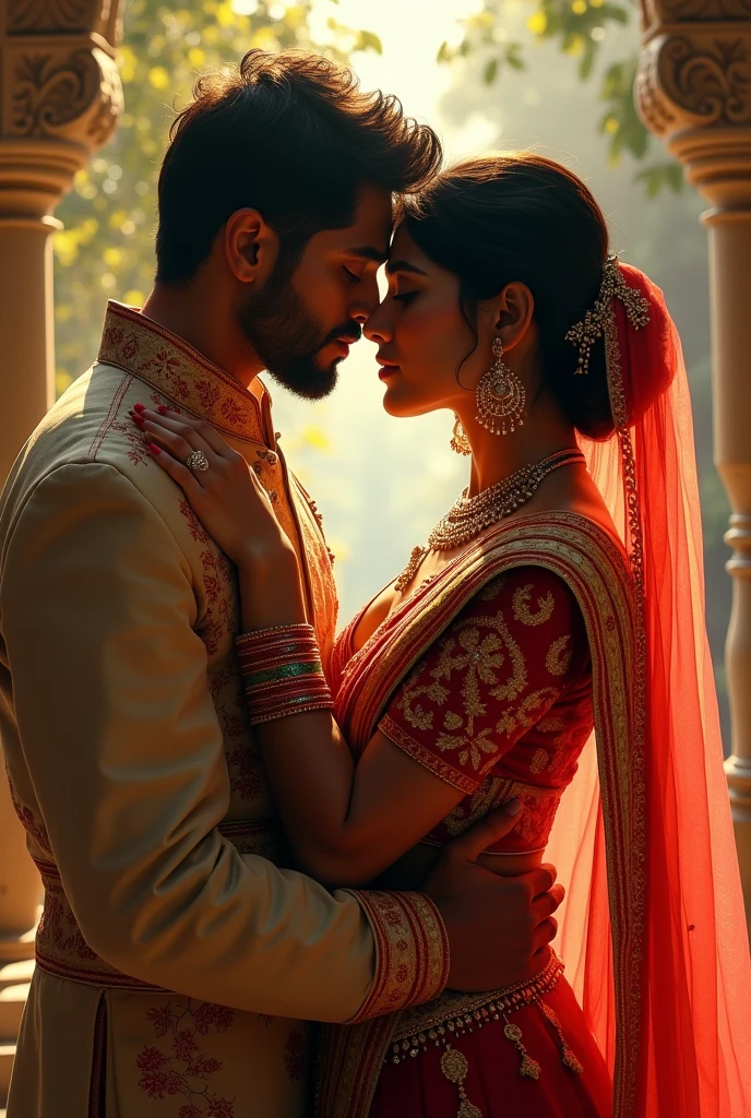 Ekta meye ekta chele tar komore dore kiss dicche