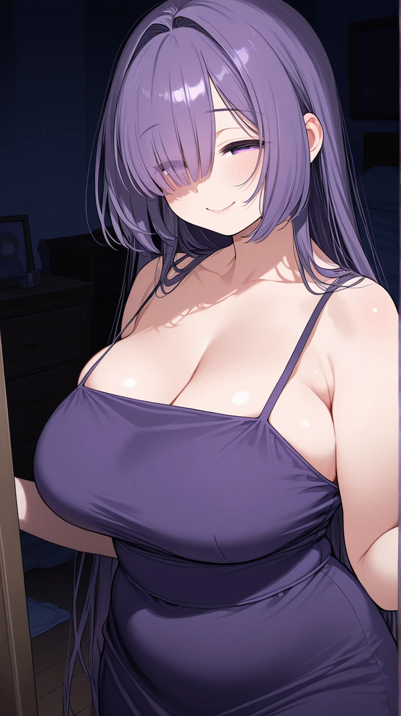 (tmasterpiece),(best qualtiy),8K,high detal,pov_doorway,1girl,blush,looking_at_viewer,cleavage,white hair,naked_apron,huge tits