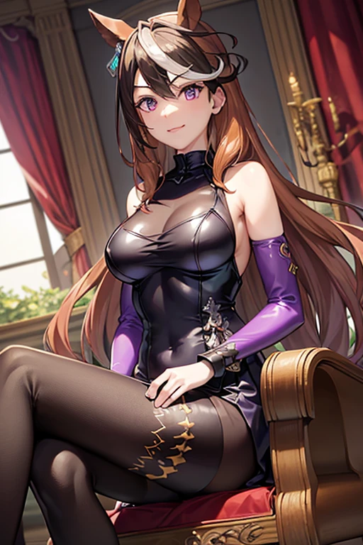Masterpiece, Super Detail, High Quality, 8K CG, Huge Breasts, Night, Blushing, Smiling, Bright Eyes, Standing, (Shining Eyes:1.5), Upper Body Detail, beautiful Face and body, (((Sexy high leg bodysuit))), sexy pose
