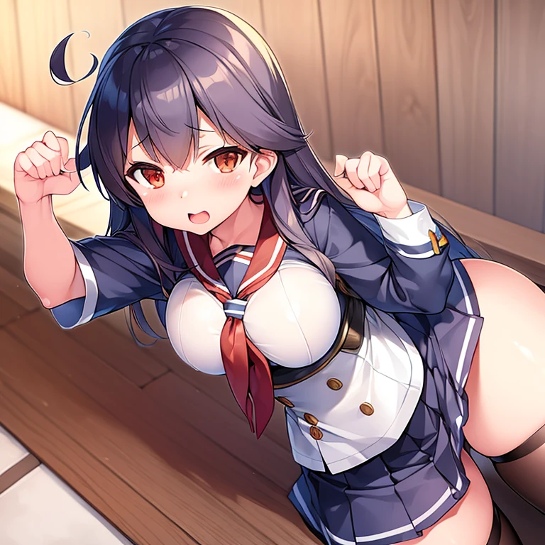 (((Sexy costumes that accentuate your sexy body:1.65)))、(((Sexy knee-highs:1.65)))、((((Spread your legs wide、Touching the thigh、Showing off your crotch、Thin pubic hair sticking out、large pointy breasts))))、Suzune Horikita, suzune horikita, Long Hair, Black Hair, (Red eyes:1.3), Hair Ribbon, Braiding,
break bow, school uniform, Jacket, bow tie, blue bow tie, blazer, (red blazer:1.5), skirt, white skirt,
break indoors, classroom,
break looking at viewer, (Cowboy Shot:1.5),
break (masterpiece:1.2), Highest quality, High resolution, unity 8k wallpaper, (figure:0.8), (Beautiful attention to detail:1.6), Highly detailed face, Perfect lighting, Highly detailed CG, (Perfect hands, Perfect Anatomy),