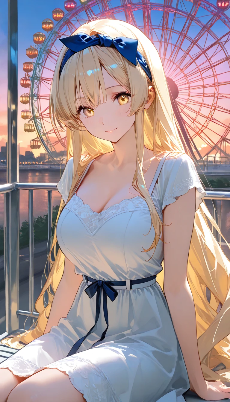 ((Best Picture Quality, 8K, tmasterpiece:1.3)), 1个Giant Breast Girl, Sexy beauty with slender abs:1.3, (casual hair, No leakage:1.2), Straight dress:1.1, Ultra-fine face, 詳細な目, 二重まぶた,ssmile,Duan