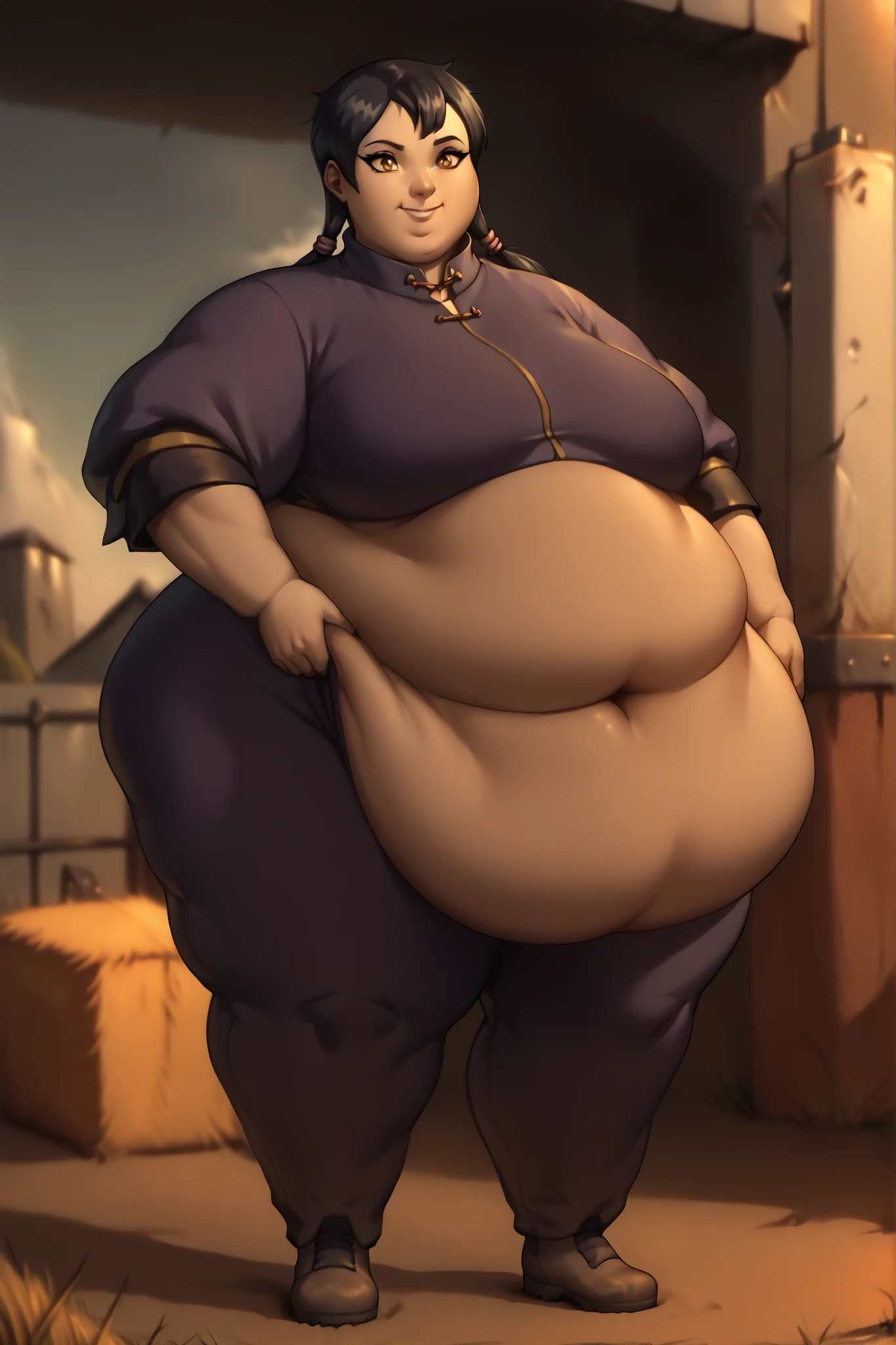 (masterpiece, bestquality, highres:1.3), (realistic:1.2), (2girls:1.4), Kiera Knightley, (USSBBW:1.4), (morbidly obese:1.4), (fatblob:1.2), detailed face, beautiful face, Bella Poarch, feeding, looking at each other