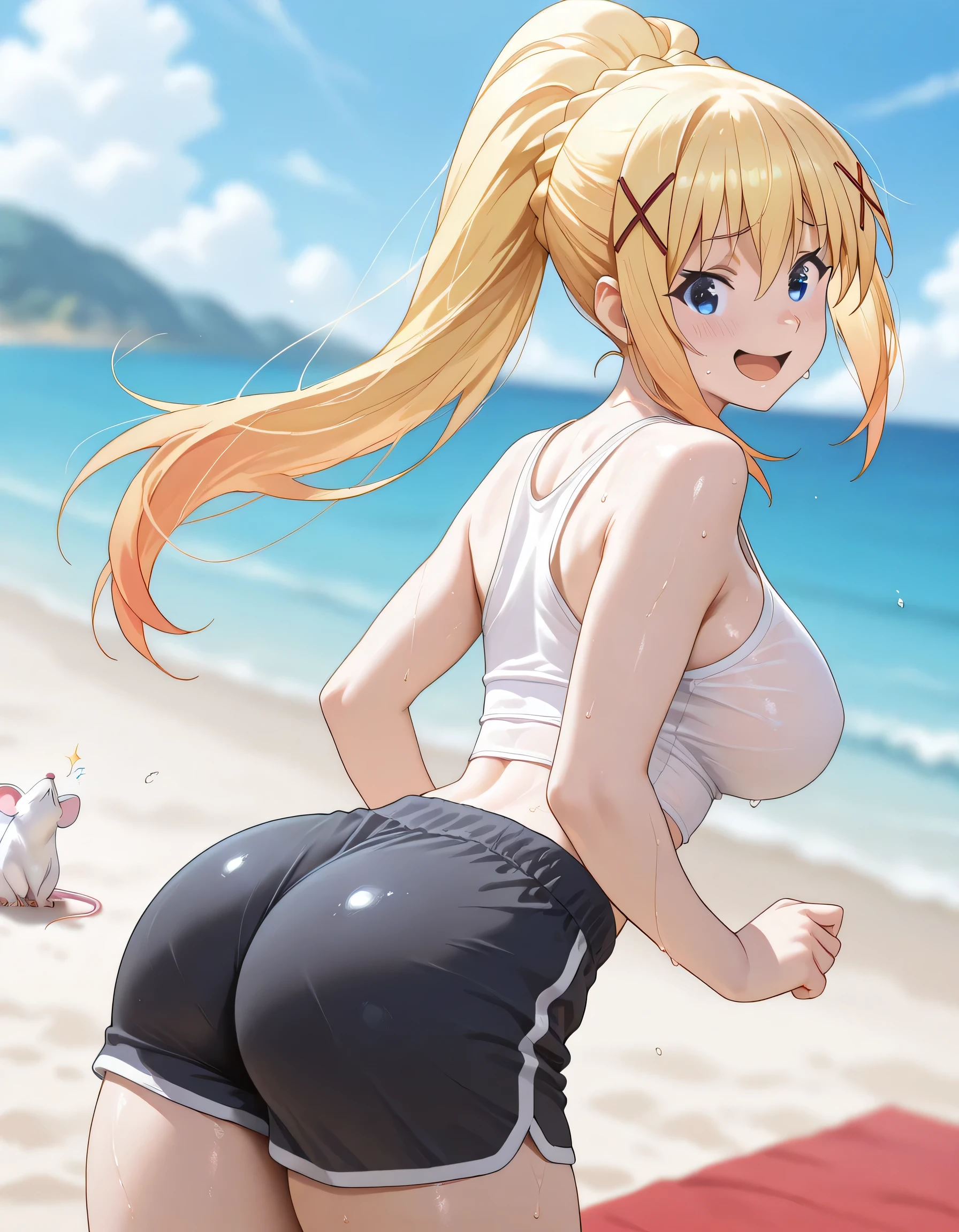((masutepiece, High resolution, depth of fields, 4K, Ticker,)),(((velocity)),(((gals))),Yellow smoke, Attacked by farts, Attack with farts,Leaning forward)),(big butts), ((Thrust your hips up)),((student school swimwear)),,Fart from the ass,bending forward,emphasis on the buttocks,bending forward,((Your butt is sticking out here))), (((Yellow smoke is rising ))),(((Farts coming out of the buttocks ))),Peachy Hair, mischievous grin