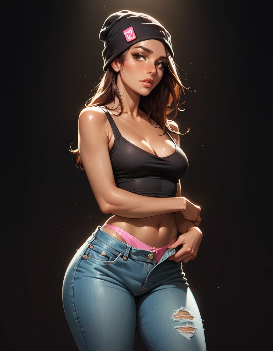 ((master part, best quality, fotografia, pele detalhada, Realistic, photo-realistic, 8k, altamente detalhado, quadro de comprimento total, Arte colorida RAW de alto detalhe, lighting soft fuzzy, profundidade de campo rasa, foco nítido, hiper-realismo, Cinematic lighting, fechar para cima)) Capuz, edgCoquine, uma mulher em um ((lingerie preta))_Hoodie posando para uma foto ,usando edgCoquine_Capuz, bordado floral vermelho,