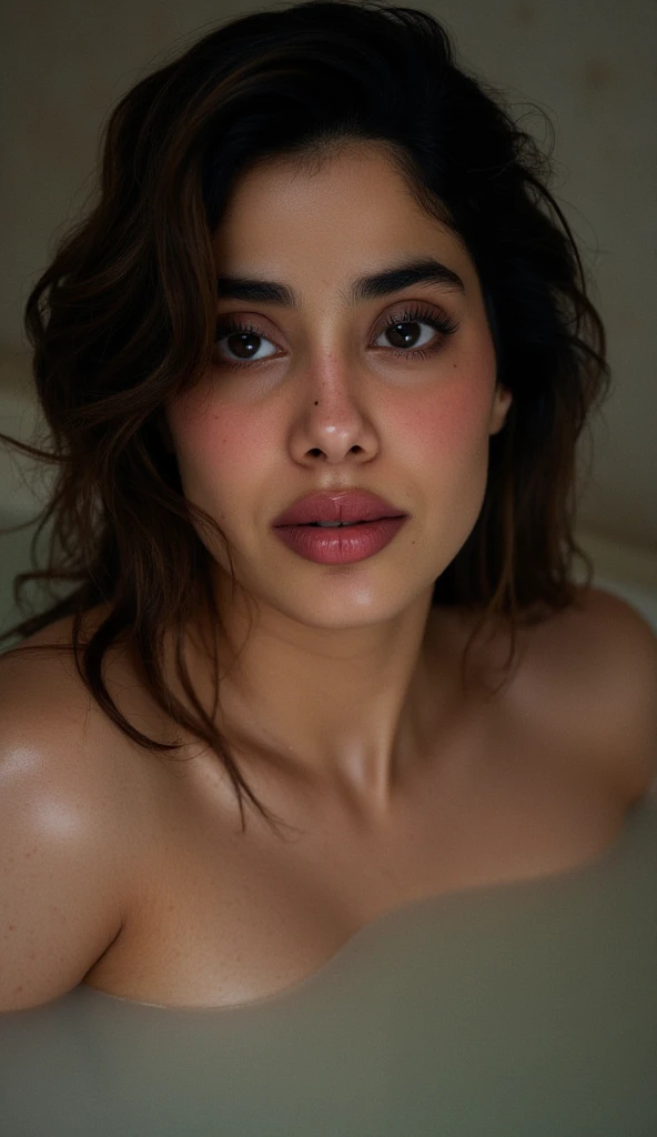 Top down view, (upper body photo),bathing, (((showing breast))),mouth open, no make up, raw photo,sexy breast pressed ,while fucking, face splashed with white cum,In a pool,moaning loudly in pleasure, Sexy BODY SHOT, naked,(((Closeup bodyshot))), sexy,(((ultrarealistic skin))),Realistic still of a nude woman,highly detailed face and body,(( seducing)),((tamhwx woman)),((nude)),((free shaggy messy hair)) after waking up from bed, beautiful eyes ,emotional, harmonious, vignette, 4k epic detailed, shot on samsung galaxy s23 gear, 35mm photo, sharp focus, high budget, epic, gorgeous, film grain, no makeup,free shaggy hair,grainy, (Raw photo:1.1), ((Full body Portrait)),indian nude woman, ((tamhwx woman)) , (intricate details, masterpiece, best quality:1.4) , looking at viewer, outdoors, day, highly detailed face, ((tamhwx woman)), beautiful eyes, cute, enchanted, magic, stunning, intricate, elegant, highly determined, colorful