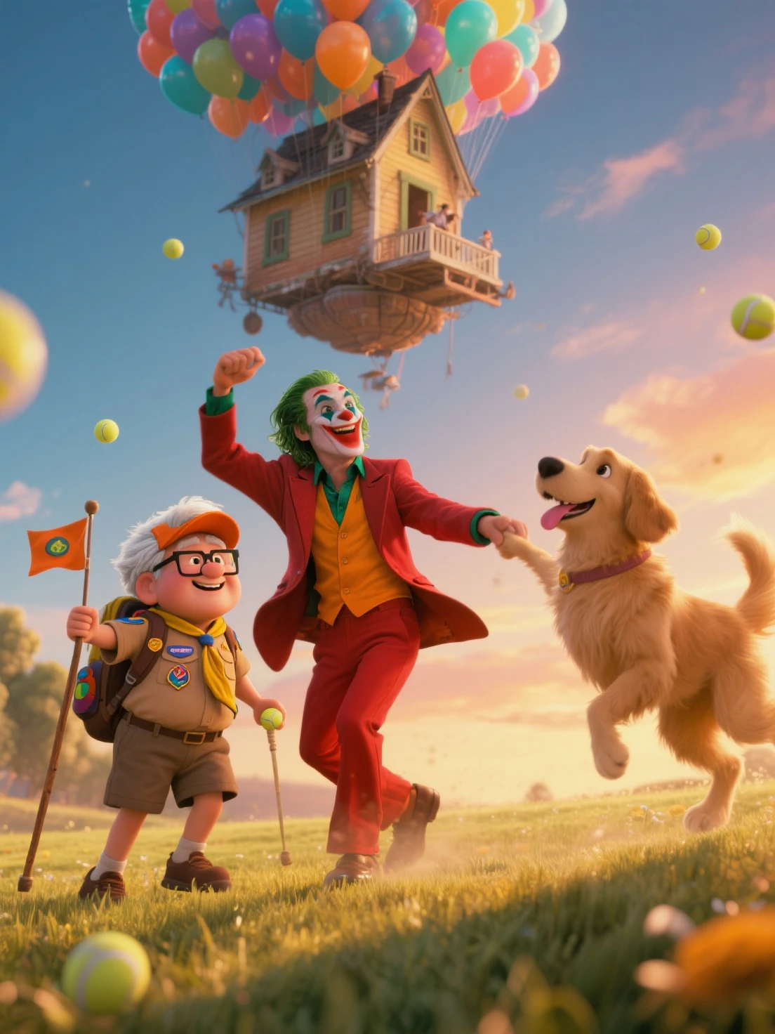 Make Winnie the Pooh with the Barcelona shirt shaking hands with the Joker with the Atletico de Madrid shirt and there's a blue cat celebrating