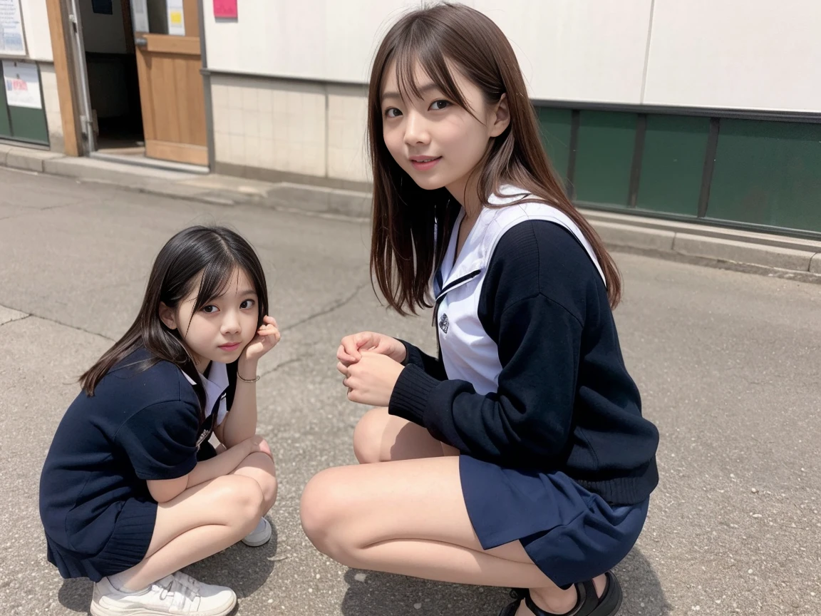 Kindergartener wearing black tights
