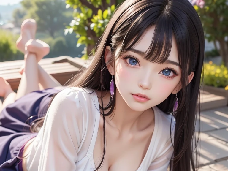 <lora:virtualgirlAim_v20:0.8>, (RAW photo:1.2), (photorealistic:1.4),(intricate details:1.2),(masterpiece:1.3),(best quality:1.4), (ultra highres:1.2), cinema light, ultra high res,(detailed eyes),(detailed facial features),(detailed clothes features), fully clothed, sweater, mini skirt, HDR, 8k resolution, looking at viewer, skin tight, (shiny skin), (slender girl), dreamlike, hair ornament, narrow waist, (extreme detailed illustration), bedroom, straight hair, long hair, black hair, light blue eyes, 1girl, cute, innocent, (smile), (innocent smile), skinny body, indoors, breasts, large breasts, busty,
