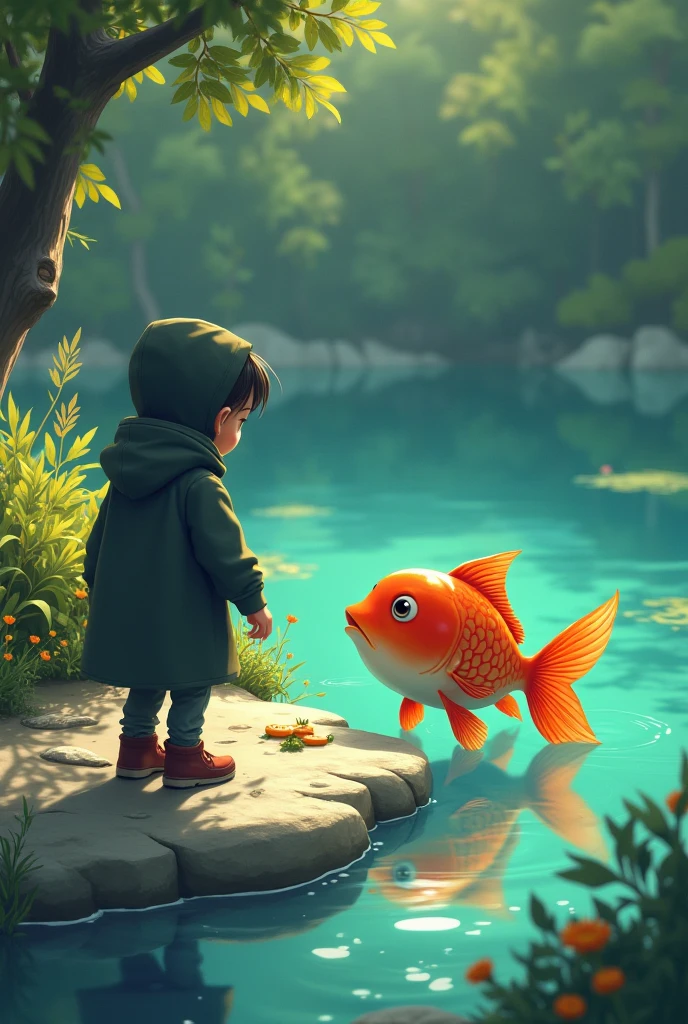 (Young Boy + Cute: 1.2), Handheld (Flowers: 1.3), Goldfish Tail Fin Dancing, (Motion Capture: 0.8).
