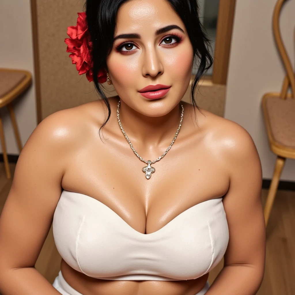 Portrait of A confident-looking To lie in a bed, On a balcony, woman with  long and thick hair, hazel eyes, a tank top , a smile on the face, a lusty look, wear an Indian traditional dress, wear a beautiful full kurti dress,c-cup breast, perfect composition, hyperrealistic, super detailed, 8k, high quality, trending art, trending on artstation, sharp focus, studio photo, intricate details, highly detailed, art by Greg Rutkowski, In a studio, in a bed, in a room, in front of a table, in front of the toilet, in front of a house