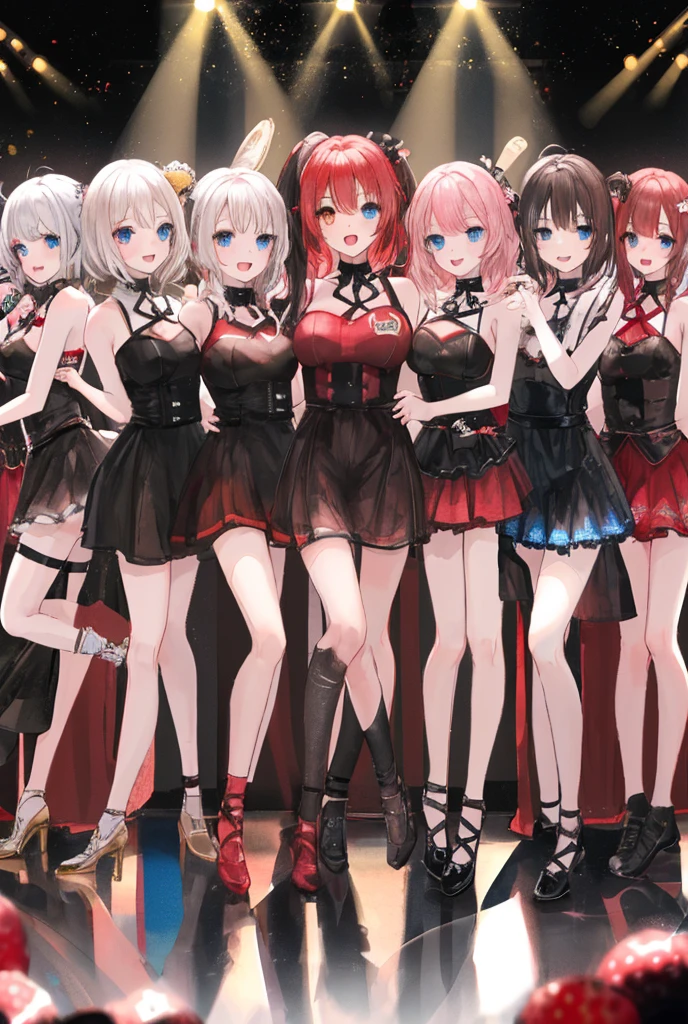 ((best quality)), ((masterpiece)), (detailed), NSFW, small breasts, prominent collarbones, skinny arms, flat stomach, visible hip bones, long hair, red hair, white hair, blonde hair, dark hair, ponytail, thick ponytail, heavy ponytail, NSFW Fluttering lace frilly petticoats, pleated petticoats