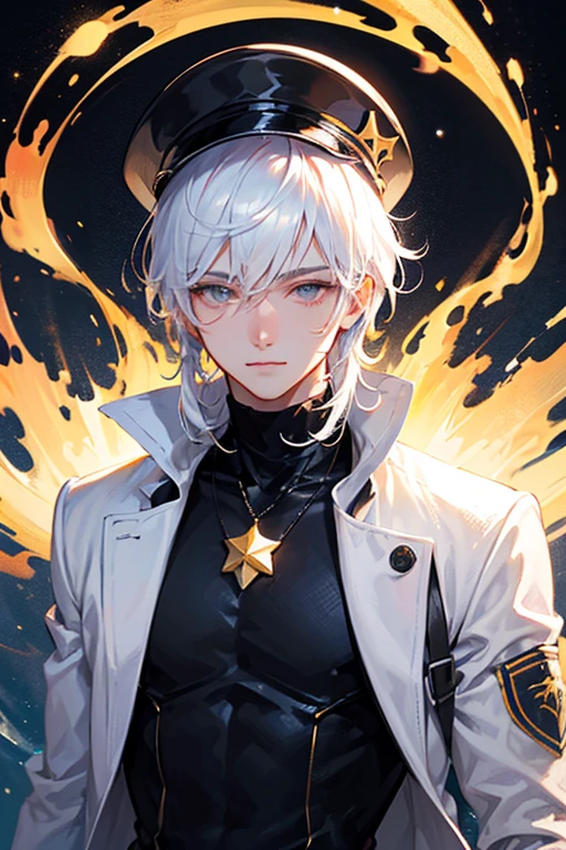 masterpiece, Highest quality, One boy, (colorful),(Delicate eyes and face),Highly detailed CG Unity 8k ,Black Leather Coat,Tribal Tattoos,A single horn grows from its forehead,Unarmed Fighter,ghost