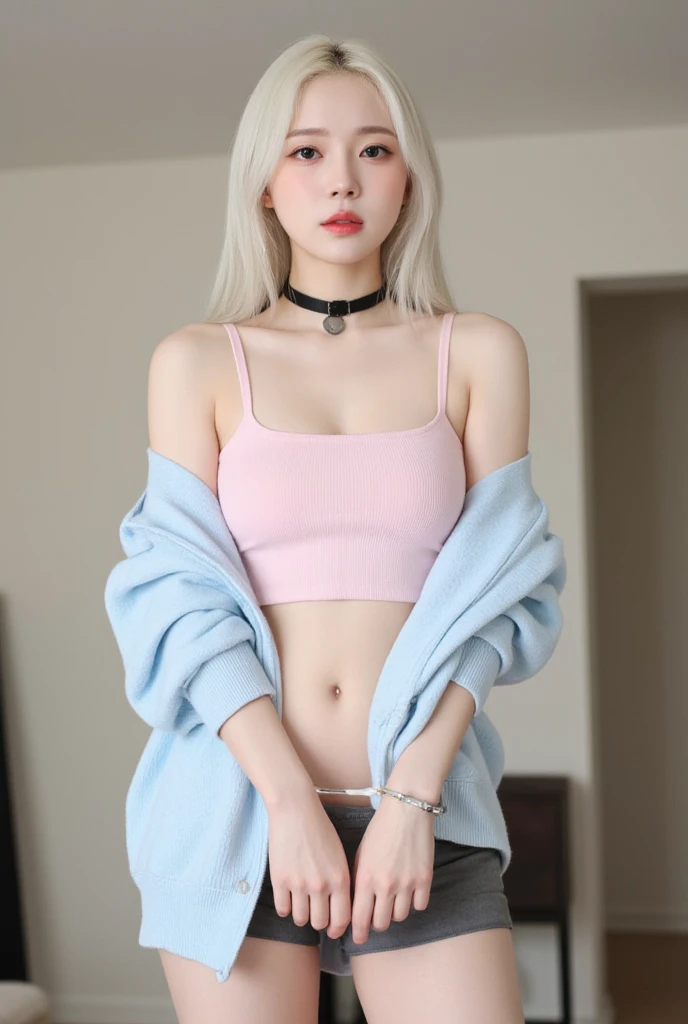 mulher loira com blusa jeans e casaco peludo posando para uma foto, parque roseanne de blackpink, Sun Yunjoo, Jinyoung Shin, Lalisa Manoban do Blackpink, Heonhwa Choe, lalisa manobal, jossi do blackpink, Janice cantou, coreana, taejune kim, modelo de moda feminina coreana, foto de modelo de garota magra, korean idol