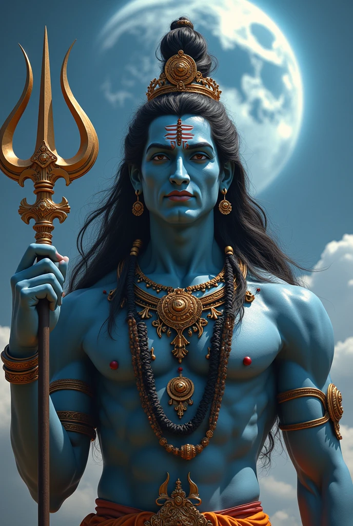 HD image of Mahadev in black background and sun rice