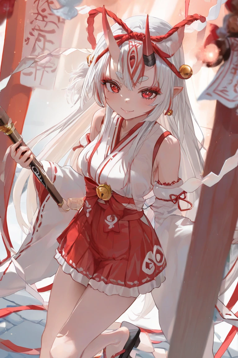 Anime girl with a sword and hat, onmyoji portrait, The Detailed Art of the Onmyoji, onmyoji, From the Azur Lane video game, White-haired God, Katana Zero video game characters, Azur Lane Style, Gap Moe Yandere grimdark, Gap Moe Yandere, Artistic rendering of Reimu Hakurei, April Rendering