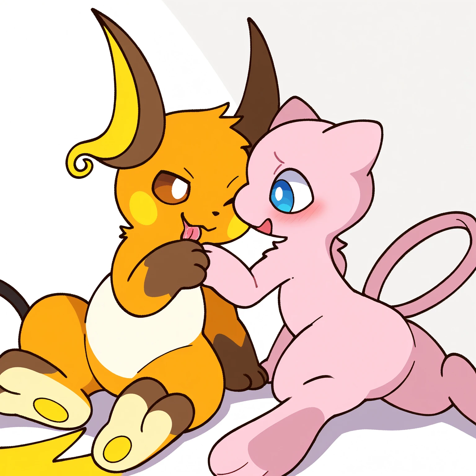 score_9,score_8_up,score_7_up, Anthro, kemono style, detailed fur, gazelle from Zootopia, blonde, closed eyes, naked, smiling, lying on her back, on a bed, legs up, sex, she’s getting fucked by a faceless human male, male is cropped, sex, cumming, screaming, throwing head back, side view, male is holding her ankles
