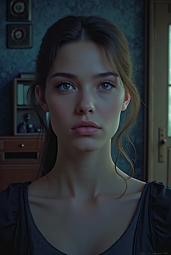 "Captivating photographic portrait of a (woman), meticulously composed with the rule of thirds (1.05), enhancing her features with a shallow depth of field and natural lighting. Stunning clarity (1.1) reveals an authentic expression that truly captures the essence of the subject." (Well proportioned body, intentionally messy short hair, joyful eyes)