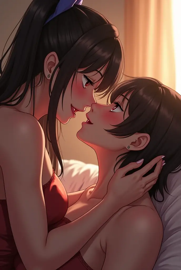 Anime girl is having a rough sex and moaning