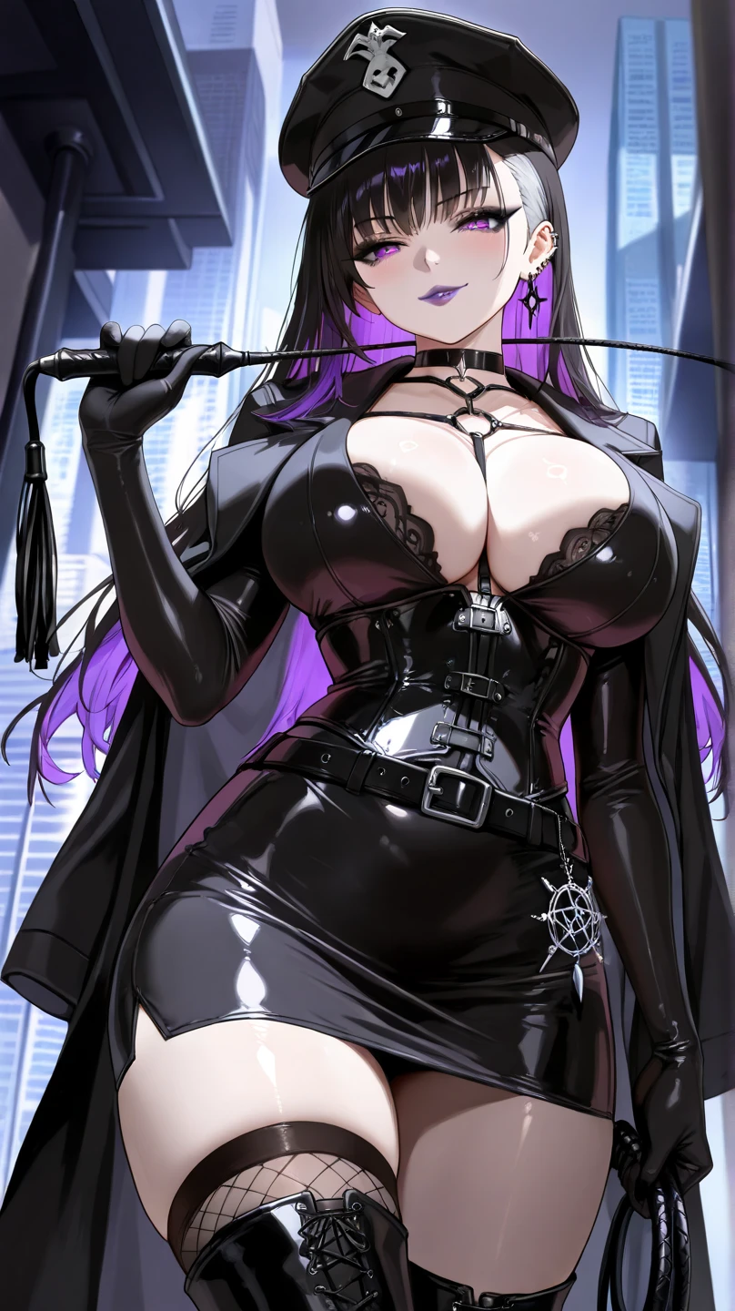 (1girl, zatanna), (extremely detailed CG unit 8k wallpaper),(master part), (best quality), (ultra detail), (best illustration),(wanostyle), cowboy shot, (Sharp eyeliner, ombre, detail eyes), dark dungeon interiors background, ,break , (vamptech),