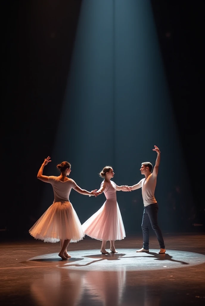 there are two people that are dancing in a room, 😭🤮 💔, couple dancing, by Robert Medley, by Emma Andijewska, palace dance, by Anita Malfatti, alexandra fomina, by Jakob Gauermann, by Hugo Heyrman, high res, press photos, Very detailed, dancing with each other