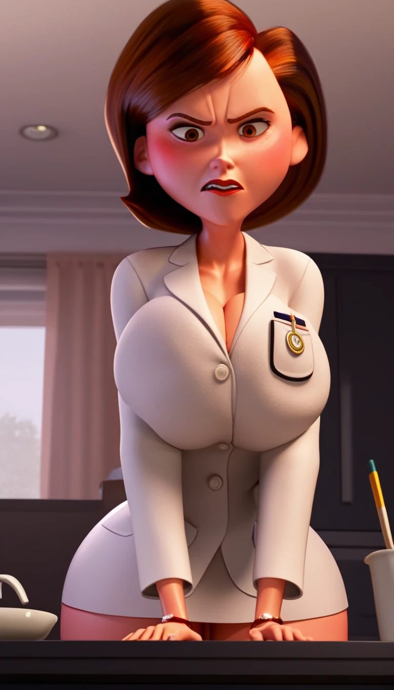 The incredible, Helen Parr:1.3, 3d:1.1, futanari,pau futanari:2.0, huge cock dress:2.0, long cock:2.0,cock giants:2.0,cock colossal:2.0, glad:1.1, public, sitting on the chair, being praised