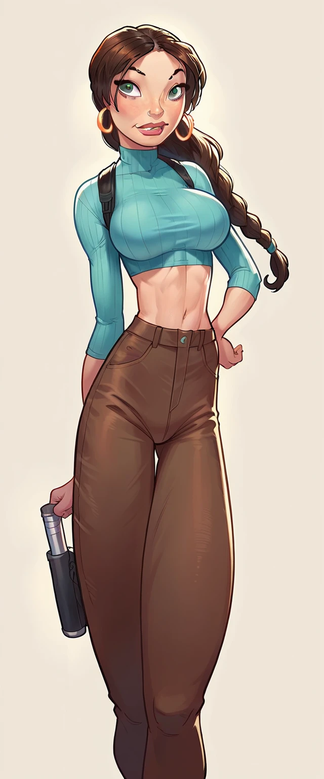  young woman, skirt and jeans, perfect sexy body, beautiful textured long flowing hair, woman: cloth, cleavage revealing shoulder belly collarbone, seductive, materials, golden hour, , jewelry, golden hour, Photorealistic, masterpiece, enamored, Smirks, perfect faces, harem, watercolor, Cinematic professional 8K photography with ray tracing, subsurface scattering and illumination, Tattoos