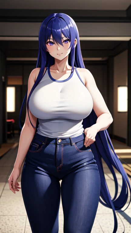 (best quality,4k,8k,highres,masterpiece:1.2), ultra-detailed, (realistic,photorealistic,photo-realistic:1.37), HDR, UHD, studio lighting, ultra-fine painting, sharp focus, physically-based rendering, extreme detail description, professional, vivid colors, bokeh, portraits, photography, (best quality,masterpiece:1.3), (mature woman, milf), (tall:1.2), anime, masterpiece, beautiful eyes, best quality, detailed face, 1girl, solo, beautiful, KroniiCasual, long hair, hair intakes, turtleneck, long sleeves, bare shoulders, jeans, blue eyes, huge breasts, huge belly, bloated belly, stuffed belly, plump, chubby, curvy, chubby girl, belly, big belly, fat belly, soft shading, detailed, semi-realistic, sciamano240