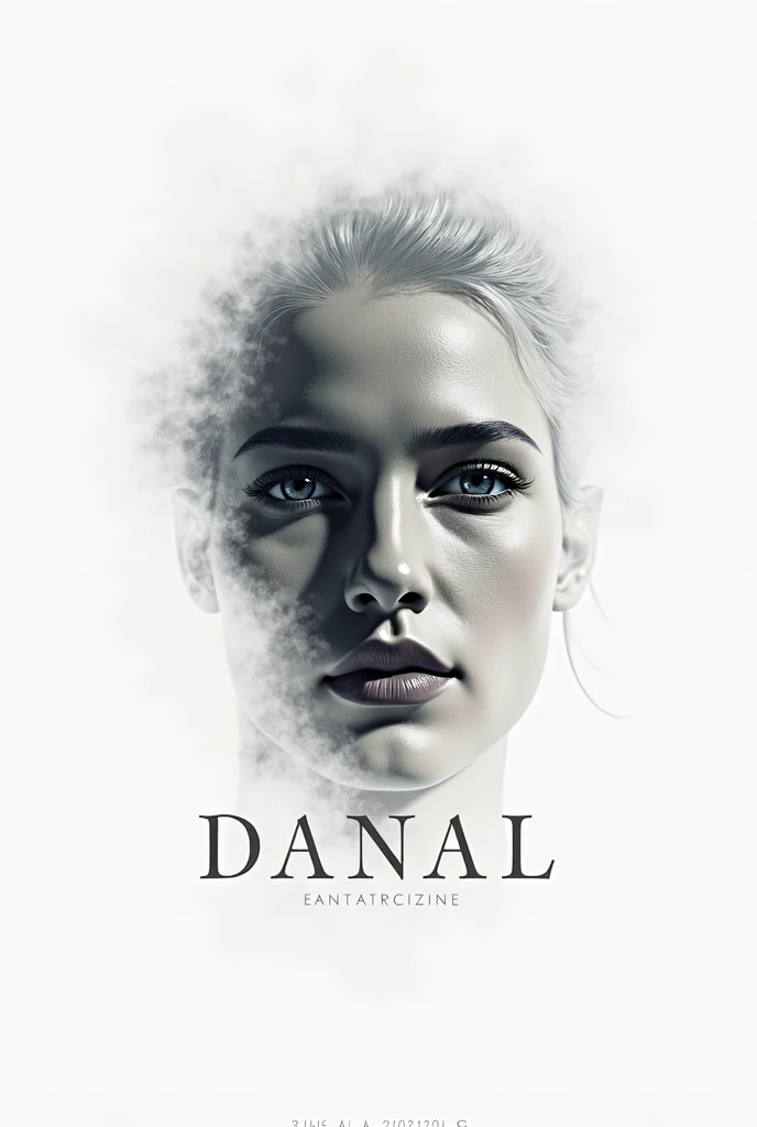 LET THE BACKGROUND BE CLEARLY BRIGHT AND BLACK AND WHITE WITH FLASH LIGHTS. LET THERE BE AN EAGLE IN THE CENTER, AND LET THERE BE A COVERED WOMAN NEXT TO THE EAGLE. LET THE COLOR OF THE DRESS BE WHITE. WRITE "RANA RANA" WITH 3D LOGO. LET IT BE THE BEŞİKTAŞ EMBLEM.