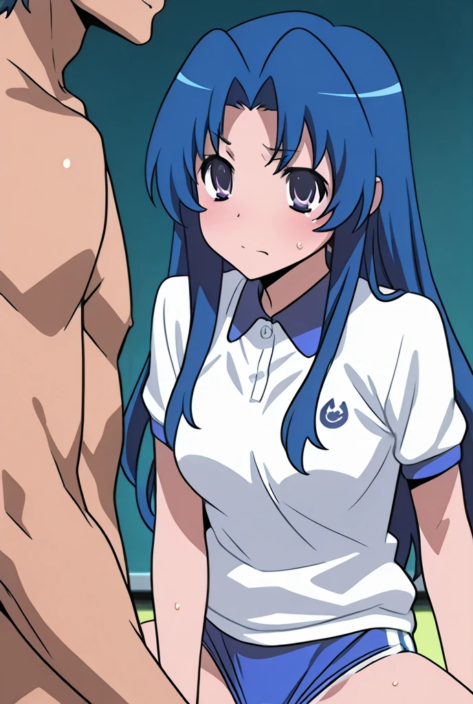 Jaki V4, takeda hiromitsu style, anime cel style, highest quality, High resolution,  (huge breasts:1.3), big breasts, nipple, cheeks, breathe, Sweat, undressing,(sex:1.5), ((Ahegao))、(((full nude)))、doggystyle