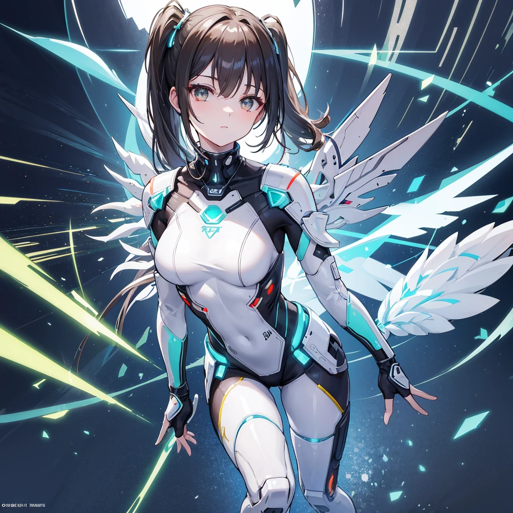 (masterpiece), best quality, expressive eyes, perfect face 8k_wallpaper,extremely detailed eyes,extremely detailed body,extremely detailed finger, (large masterpiece digital art), (detailed manga illustration), (detailed line art), ((perfect)) ???????, best hands)), (intricate details:1.3), (ultra-detailed:1.3), (illustration:1.3), (sharp focus:1.3), (natural lighting:1.05), (vivid colors:1.3), futuristic battle medic, nurse, beautiful body, sexy, beautiful face, sexy pose, anime, worried, long hair, vibrant hair, full body, transparent leggins, futuristic suit, big breasts, good anatomy, cute face, angel wings, holographic suit, pistol, futuristic low cape, futuristic jacket, black hair, yellow eyes, glowing eyes