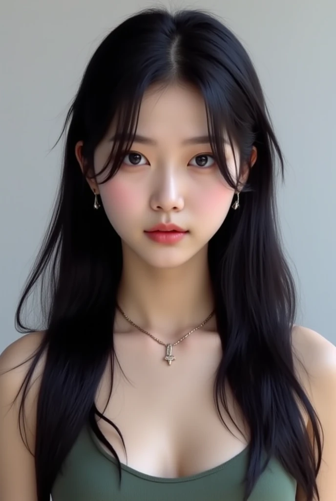 1girl, long hair, black dress, (white simple background:1.2), from front, standing, (soft lighting:1.2), shot on Canon EOS 5D, BREAK
(upper body:1.2), , best quality, ultra high res, (photorealistic:1.4), masterpiece, real-life skin, hyper-real, perspective, detailed beautiful eyes and detailed face, <lora:tanhjm-02:1>