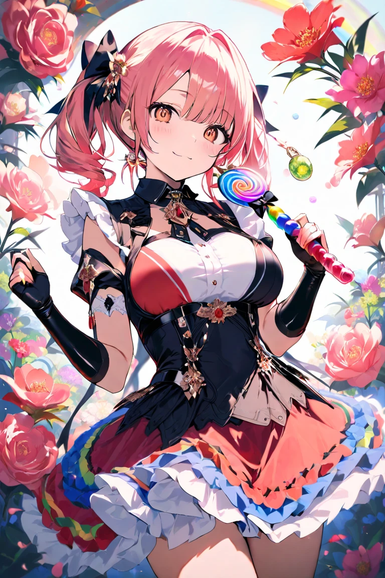 Anime Girls with a chain around her neck holding a ball, Anime Style”, Danganronpa digital art, (Anime Girls), Marin Kitagawa Fanart, Anime art style, Anime Style, Anime Styled, Anime Style only, Anime Girls, Digital anime art!!, ((chain)), yume nikki, in Anime Style, Anime Moe Art Style, pixiv style slightly erotic　smile