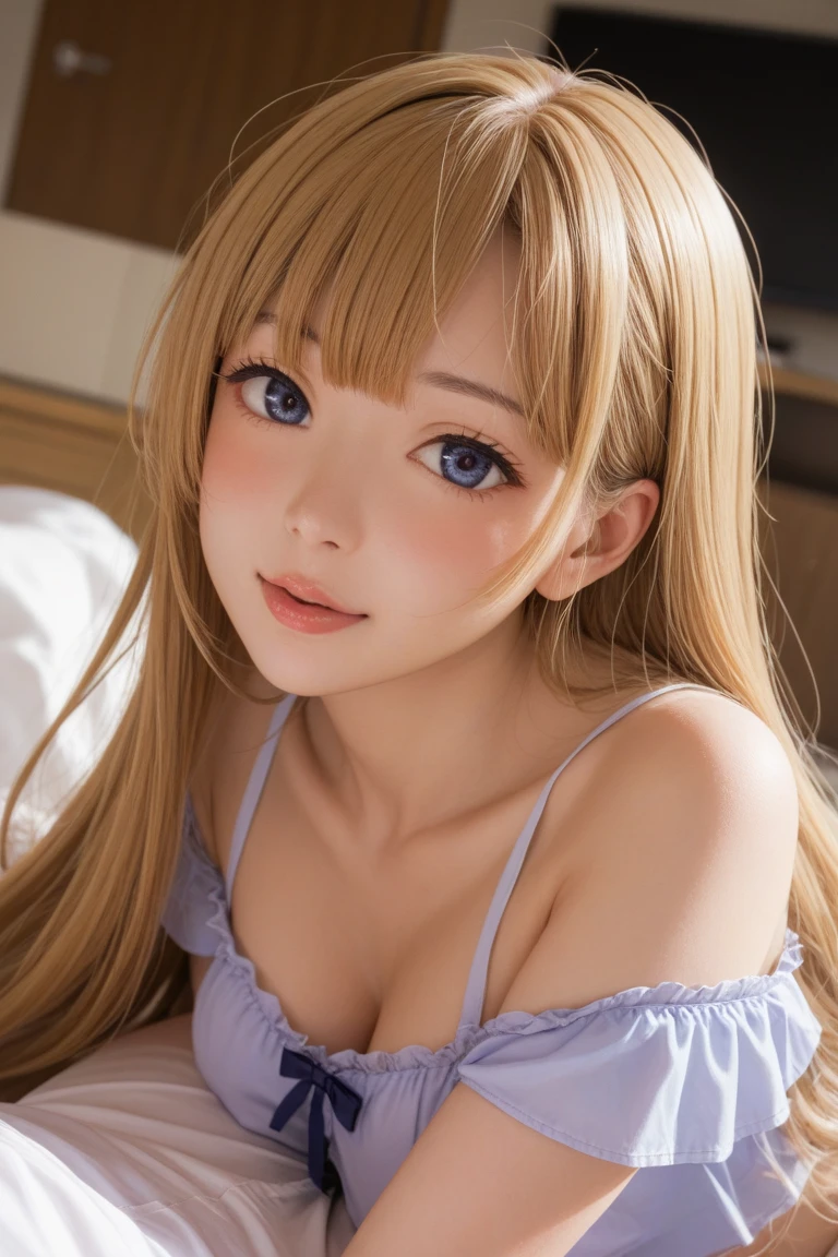 (highest quality,4K,8k,High resolution,),Very detailed,(Realistic,photoRealistic,photo-Realistic:1.37),topless,Studio Lighting,Ultra-fine painting,Sharp focus,Physically Based Rendering,Very detailed explanation,Professional,Vibrant colors,Bokeh,Portrait of a girl lying in bed、View of the room with sunlight streaming in. She is lying on her back, her body is relaxed and comfortable. The room is bright and airy, With the sunlight streaming in through the window, Gives off a warm and gentle glow on the girl's skin.(((Huge breasts)))
The girl is a stoat girl, have a delicate and beautiful face. her face is framed by a long frame, hair falling from shoulders. her eyes are big, Expressive, Full of vitality, With beautiful detailed eyes and long eyelashes. Her lips are soft、slightly open, Gives her a sensual and attractive look. Has a chibi-like appearance, Has a cute and innocent charm.
a girl is lying on the bed、, she is in a state of pleasure and desire. her hand is positioned to cover her crotch, symbolize her self-pleasant behavior. This detail allows、Adds eroticism to the scene. emphasizes the intimate and personal nature of the moment, Capturing girls' sexual exploration and enjoyment.
The room itself is tastefully decorated, Soft pastel colors and minimal design. The walls are decorated with art and photos, Reflecting the girl's artistic sensibilities. The furniture is simple and elegant, Create a calm and attractive atmosphere.
The overall image quality is top notch. Every detail is carefully drawn, From the intricate patterns on girls' clothes to the texture of bed sheets.. the colors are vivid and rich, With a wide range of colors and hues. The lighting is well crafted, Enhances the overall mood and atmosphere of the scene、soft and diffused quality.
In summary, Professional templates are of high quality, Very detailed depiction of an ermine girl in a sunlit bedroom, lie in bed and mind your own business