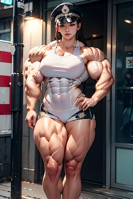 Arafa woman in a white bikini posing with a giant woman, garota musculosa, mulher muscular, exaggeratedly large physique, feminine and muscular, big muscles, huge muscles, giantess art, musculoso e corpulento, huge muscles, bodybuilder superhero bikini, poderoso e enorme, extremamente musculoso, big muscles, exaggerated physique, giantess, musculoso e assustador, ambiente natural, mulher branca,