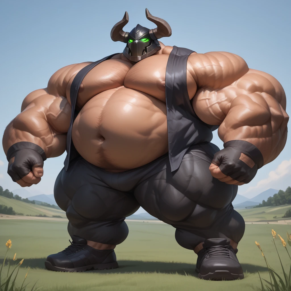 1boy, 1man, solo, (furry Chief bogo), Park, extremely huge muscular, massive muscular , (topless, shirtless, shorts), well-muscled old man. ((extremely muscle size, super thick arms, huge pec, hyper pec, bigger chest, extremely wide pectoral , huge arms)), wide smiling. Add textures and details to make the image more realistic, such as the appearance of the. Make sure the resulting image is high resolution, 8K quality