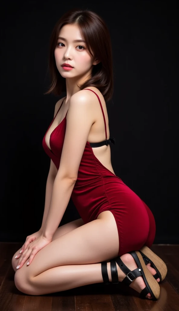 (masterpiece:1.3), (8K, Photoreal, RAW photo, best image quality: 1.4),20 year old cute Japan woman、(short cut hairstyle:1.2)、cleavage:1.2、super detail face、pay attention to details、double eyelid、sharp focus:1.2、Beautiful woman:1.4、light brown hair、messy hair､highest quality、masterpiece、ultra high resolution、(Photoreal:1.4)、Ecstasy look with highly detailed、Transparent white slingshot bikini : 1.4), Body Paint Dresses， whole body, long legs,Completely naked，thin pubic hair，pierced nipples，indirect lighting, super detailed face, fine eyes, double eyelid，black stockings､spread your legs､Cowgirl､crawling posture､back pose, 32k,8k,highest quality、luxury hotel lounge、(Wearing a small, tight, ultra-thin latex high-leg slingshot swimsuit、
Stretch your legs apart to show your crotch、Panties that dig into the crotch)、(Outstanding nipple contours)、
(perfect pink outline)、toned body、beautiful slim、fit、japanese idol、open your mouth、perfect hands、perfect fingers、perfect teeth）、
brown hair twintails、small micro skirt、big cleavage、beautiful perfect figure woman、((big breasts、slim abs、Highly detailed face and skin texture、
detailed eyes、double eyelid、perfect anatomical body proportions、hard disk、nffsw、Nikon Z9 80mm lens、master piece)


