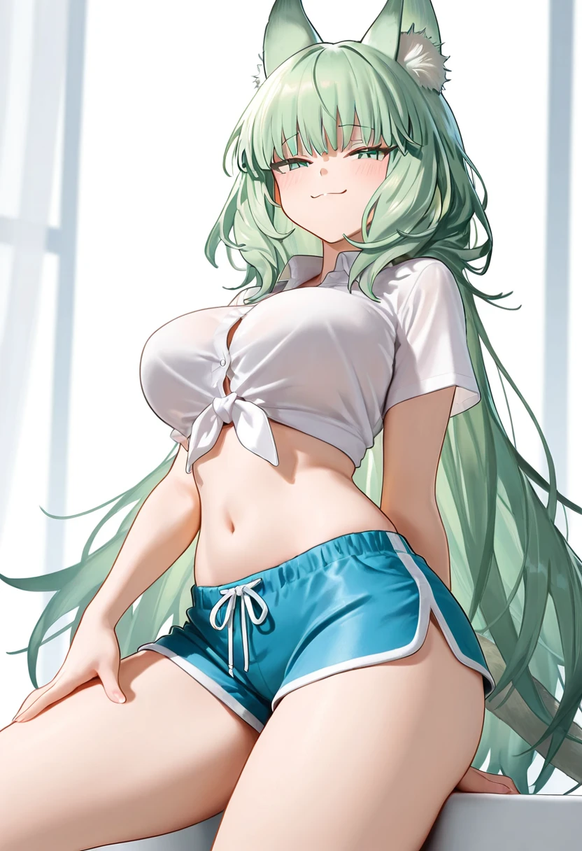 /(Girl),(woman),(super hot),(18 years old),(super beautiful and sexual),(green eyes and long green hair),(white skin color),(height 1.72cm),( super large body With super mega big breasts and a hot ass),(structured body),(slender body),(wearing),+(a White Dress: The uniform
Kurokawa nurse
It consists of a dress
highly adjusted white,
made of a fine fabric and
slightly shiny
adheres to your curves,
highlighting your silhouette. O
dress is short, ending
in the middle of the thighs, revealing an amount
significant amount of skin and
Giving an appearance
provocative. The material of
dress is soft, with a slight
shine that reflects light
subtle way, adding
a touch of elegance to
look.Deep Neckline: The neckline
of the dress is V-shaped, deep and
bold, exposing the part
upper bust
Kurokawa. This detail is
designed to be
extremely sensual,
enhancing the attractiveness and
character confidence. O
neckline is outlined by a
discreet stitching that reinforces
the edge, maintaining the shape
and preventing the fabric from becoming
stretch or shape.Front Buttons: One row
of small buttons and
silver runs along the front
of the dress, starting at the
neckline and ending at
waist. These buttons are
both decorative and
functional, allowing the
dress is partially
I unbutton to reveal
more skin as
necessary. They are
positioned in a way
necessary, ensuring that the
dress stay well
adjusted X DO of
Kurokawa.Short Sleeves: 0 dress
It has short sleeves, which
end just above the
elbows. The sleeves are
tight, hugging
gently the arms of
Kurokawa without restricting the
movement. The edge of
sleeve is decorated with a
thin white stripe,
adding a detail
subtle and refined to the uniform. White Socks:
Complementing the dress,
Kurokawa wears white socks
that extend to the
half of the thighs. The socks
are made from a material
opaque and slightly
elastic, adjusts
perfectly to the legs. They
are held in place by
discrete alloys, which
add an element
additional eroticism to the
visual without bein