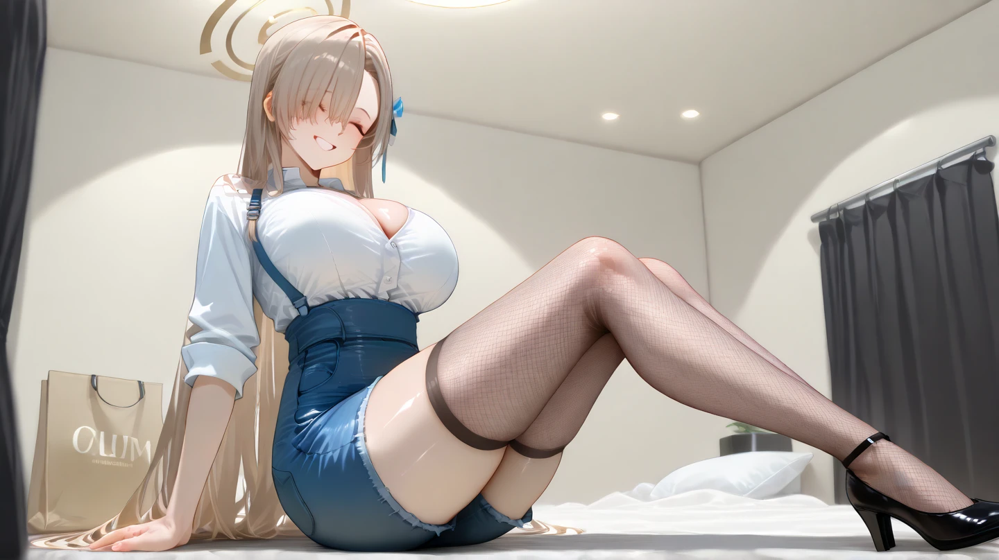 ((highest quality、High resolution、Highly detailed CG Unity 8K wallpaper))、detailed face、perfect body、unparalleled beauty、beautiful breasts、spread your legs wide、I'm seducing you、((She lifts up her skirt and shows her panties、sexy expression))