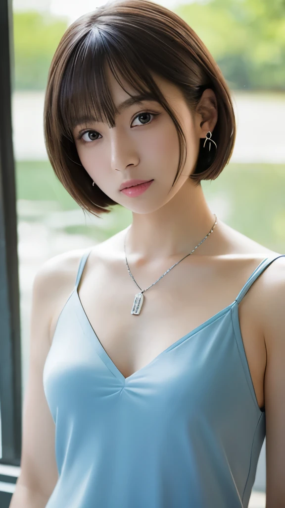 Blue see-through thong&good, (Browsing Caution:1.2), (((とてもエレガントでbeautiful, Perfect detail, Very detailed))), (((whole body))), 張りのあるbeautiful胸, Pink nipples, The most detailed girl, Written boundary depth, 美しくdetailedなwhole body, Thin legs, 1 girl, 18-year-old, Very short hair, Spiked Hair, Gray and silver hair, beautiful detailed hair, Perfect Face, Expressionless, beautiful, detailed, Deep Eyes, Open your mouth a little, Delicate arms and hands, Pale skin, Earrings, beautiful and gorgeous necklace, Colorful background, HD background, Blurred Background, とても繊細でbeautiful, masterpiece, (((Highest quality, とてもbeautiful8K CG壁紙))), (((Trendy hairstyles))), (Inside the room,Stylish interior,window),