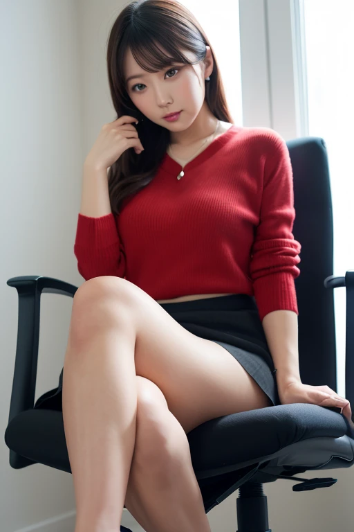 an animated image of a person sitting on a chair