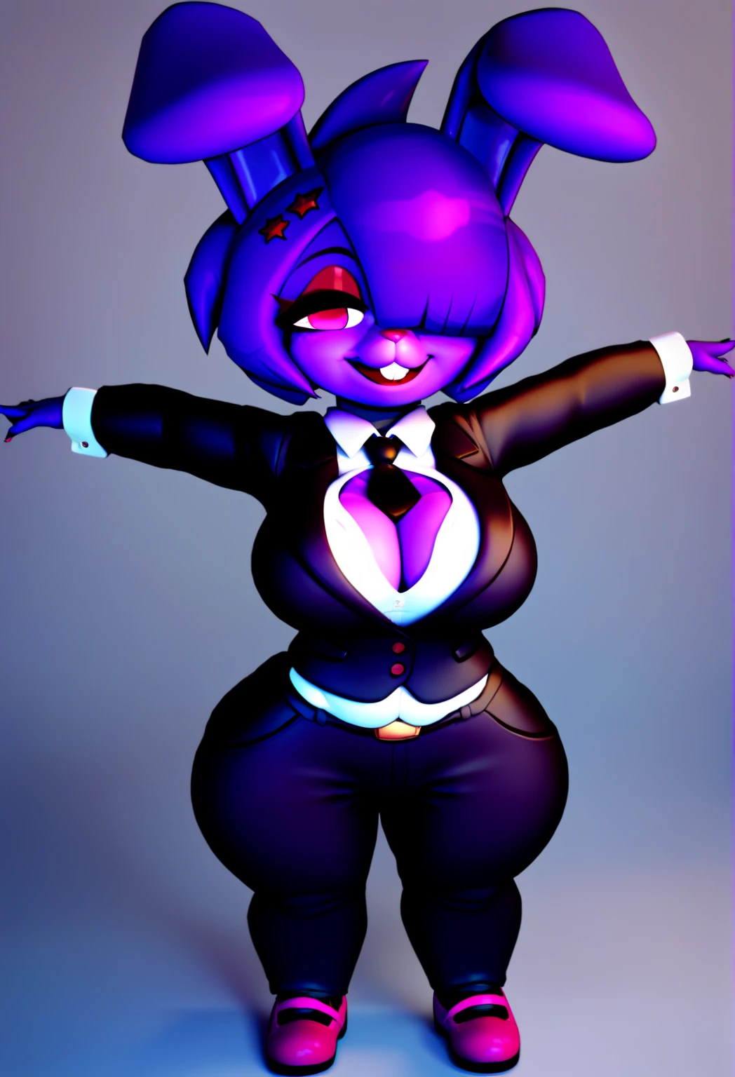 (8k, RAW photos, top quality, masterpiece: 1.2), (High Quality), ray tracing, HDR, (High Details), (Face detail), (Shadow Detail), 1girl, solo, Jenny belle, 3d, 3d render, minecraft woman, leotard, cleavage, playboy bunny, bunny ears, fishnets,