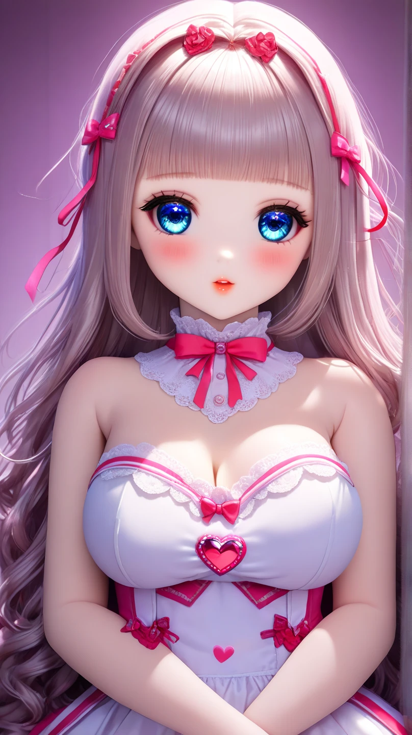 {{{{{16k}}}}}, {{{{{She is forcibly transformed into a love doll that can be freely fucked, regardless of her own will, fitted with a collar and converted into a Cute saint silicone love doll, and when a large amount of silicone doll agent is poured into her, her breasts become even larger and deeper with cleavage, her eyes and skin are changed to fake silicone ones, Her proudly shiny hair is replaced by a wig, and her body, face are converted into a silicone love doll idealized by her master, When she is injected with a large amount of cuteness silicone and her face is remade into a super cute face, She's a love doll so there's no expression on her face when her nipples are exposed on her side with her knees up and her legs open when she's disregarded for her dignity when she's fucked through the night because she's a love doll, Become a silicone love doll and fuck her while she can't resist stripping her naked and messing up her dignity, She's unconscious and completely turned into a silicone love doll, being raped with no light in her eyes at all}}}}},{{{{{Ultra High-resolution realistic movie of neat virgin silicone love doll as pretty as a actress in luxury flower bedroom}}}}},{{Extremely detailed}},{{{{{integrated her head pure small, Enchanting thick idol's Lips}}}}},{{{{{bang hair}}}}},{{{{{She get more attractive and smoother her body, Her white tits are so fluffy, and are depicted in great detail without any willpower, Waist so skinny that silicon ribs are visible}}}}}