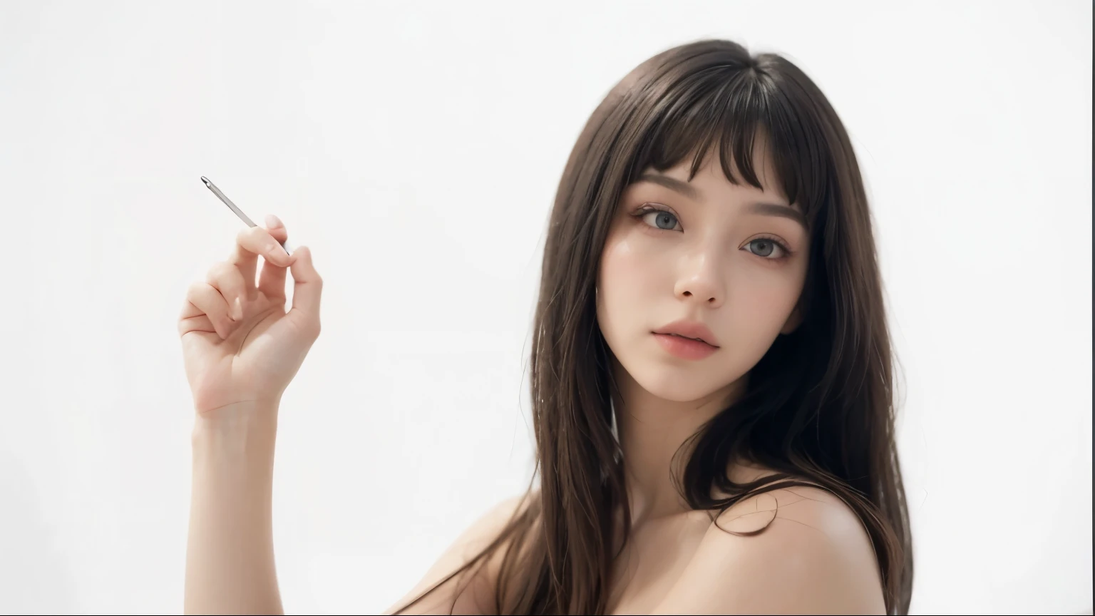 arafed woman in a black dress holding her hair up, jimin, iu lee ji-eun as a super villain, lee ji-eun, lee ji - eun, park ji-min, song hye - kyo, shin min jeong, hwang se - on, Choi Hong Hwa, female actress from korea, jisoo of blackpink