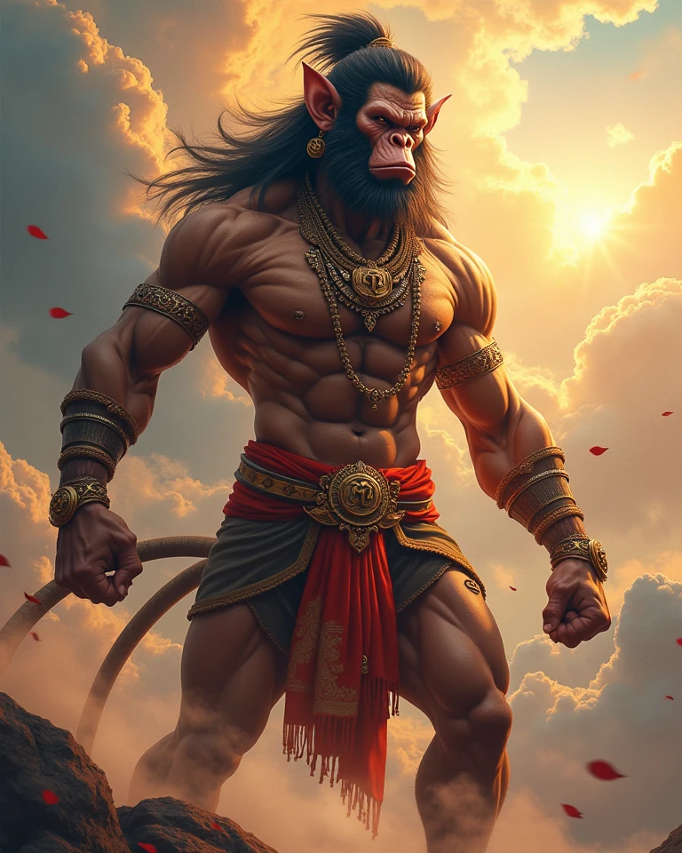 Lord Hanuman in hand Gada