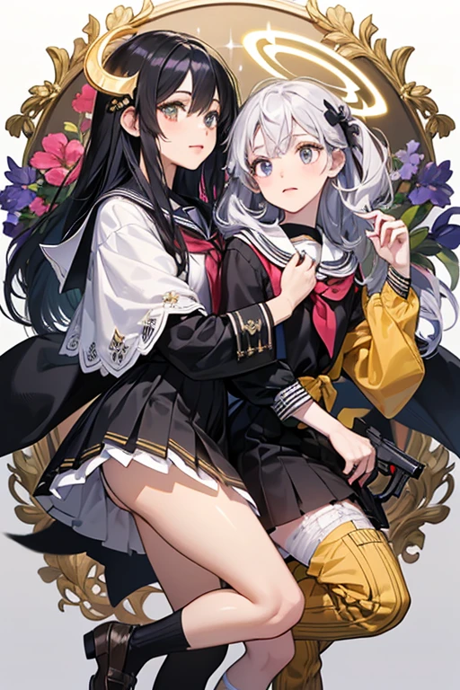 ​masterpiece,(top-quality),(1girl in) ,独奏,(highly contrast:1.2),(a high chroma:1.2),Look at viewers, (cover-style:1.3), femele, the front, sacredness, Deities々Right, Heaven, blanche, optic, Background with, element, expresive, ngel, statement, surroundings, Touch, The scene, Texto, covers, captures the attention, titles, Font, Catchy, headline, The large, Impressive, Focus,