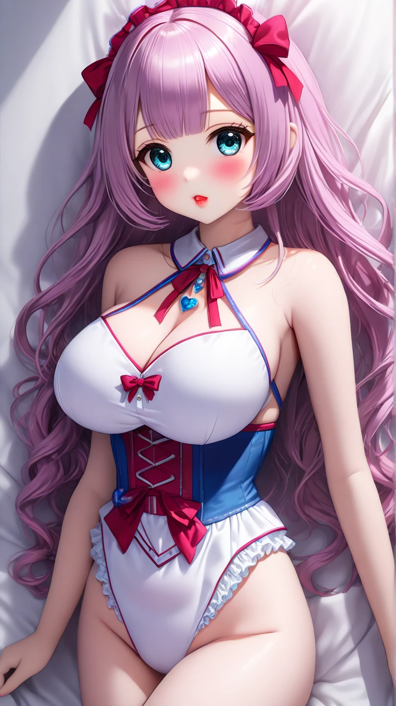 Anime girl with pink hair and sailor suit poses for photo, Realistic , Enchanting anime girl, hyperRealistic , a hyperRealistic , Yaoi Kasuma, tits, Haruno sakura, Teasing Smile, I also make fan art, beautiful anime high high school girl, high school girl, [ 4k digital art ]!!, Smooth anime CG art, See-through shirt, Wet shirt, Thigh-high socks, Spread your legs, See-through panties, Camel toe panties, Look forward, Roll up your skirt