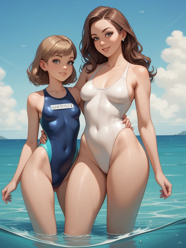 Masterpiece, Best Quality, Cinematic Photos, Digital Artwork Illustrations, Beautiful 2 Woman, Pale Skin, German, Woman Body, Dark Ginger Hair, Very Big Breasts, Bright Eyes, Erotic, (((( ultra-thin see-through fabric)))), (((bubbles on bare chest))), no crop, (pool party background), dark illustration style, (8k, cinematic elements, photorealistic. , sharp focus), complex background, cinematic, rule of thirds, backlight, dslr, film grain, complex details, cup g