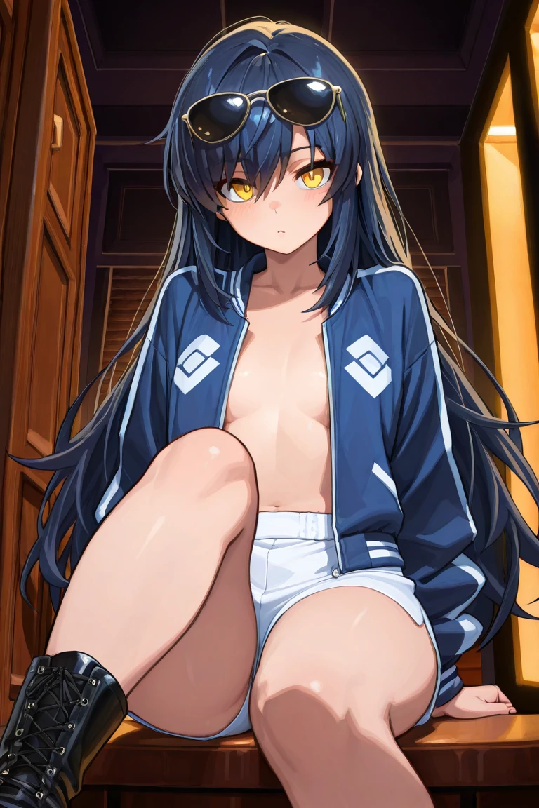 (( Fleet Collection、Kantai Collection、Yao、standing,multiple views、)),((Sailor suit、topless、breasts out,belly button、Bottomless))、woman,Full body photo, ((white background. White bed in a love hotel))) Best image quality, high quality, The background is clear,きれいなwoman, Japanese, detailed, detailed eyes, detailed skin, Beautiful Skin, 超High resolution, (reality: 1.4),とても美しいwoman, A little younger face, Beautiful Skin, thin, (Ultra-photorealism), (High resolution), (8k), (非常にdetailed) (Beautiful and detailed eyes), (非常にdetailed), (detailed face), Displaying the viewer, Fine details, detailed face, smile,Staring straight ahead, Staring straight ahead, Photo Real, Baby Face,Hairstyle: ponytail、short hair,Brown Hair、smile,(((Sailor suit、topless、breasts out,belly button、No underwear、Bottomless)))(Gaunt, Skinny,)(((Gaunt, flat chest, ,)))(,))hair over one eye, from below, (((Fleet Collection、Kantai Collection、Yao、standing,multiple views,)))